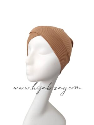 Crisscross Ribbed Jersey Tube Cap