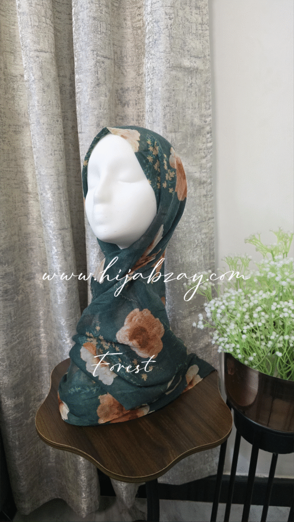 Floral cotton hijabs