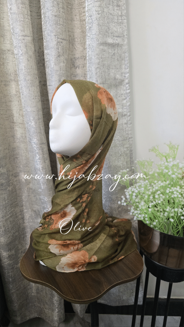 Floral cotton hijabs