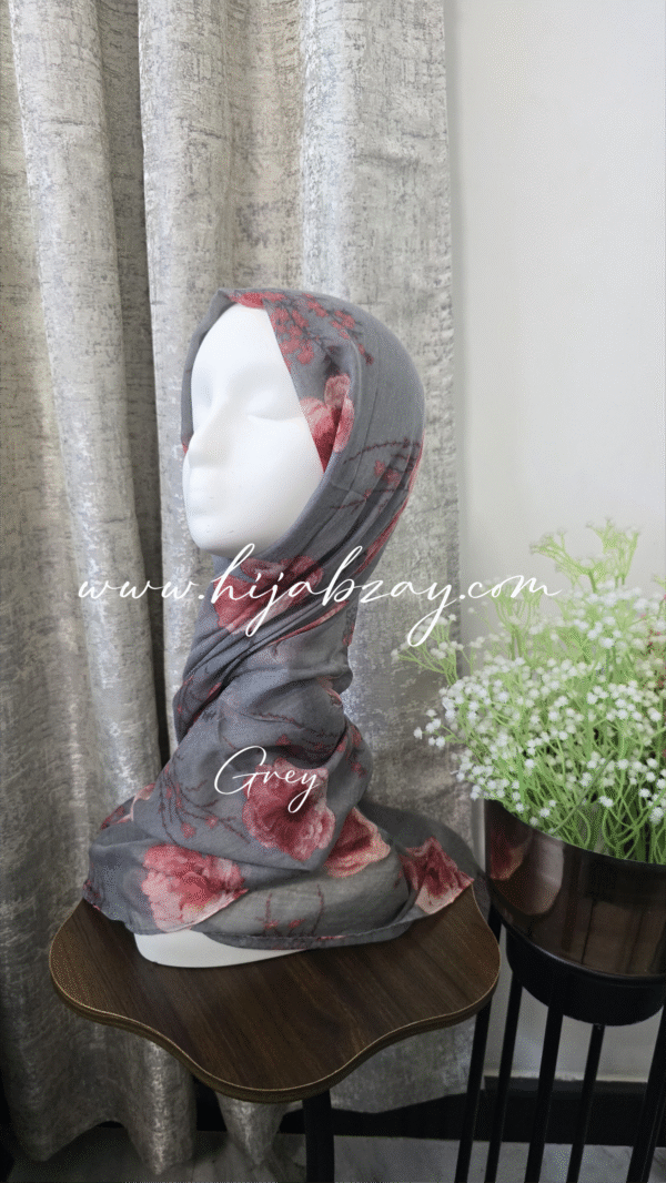 Floral cotton hijabs