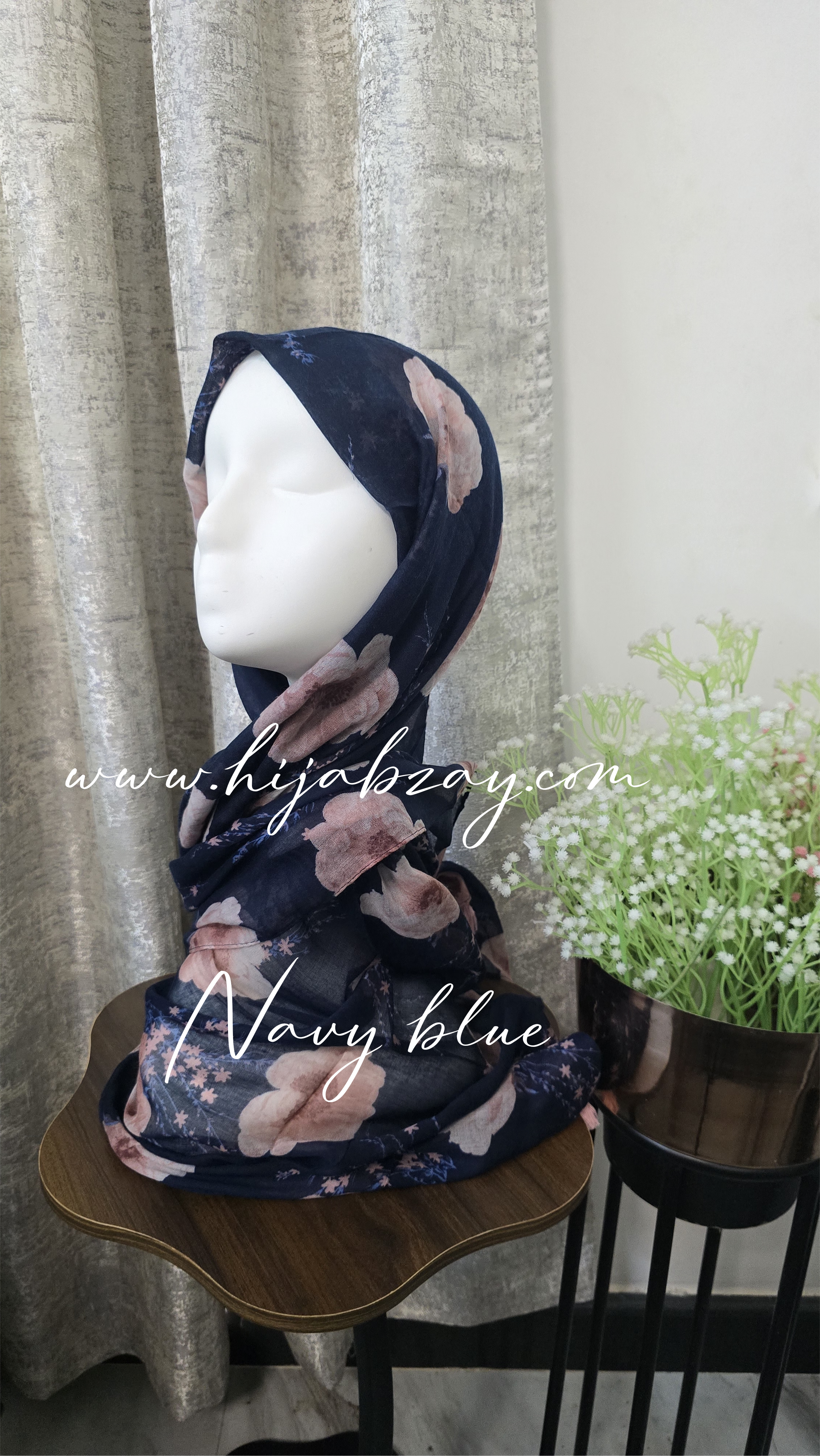 Floral cotton hijabs