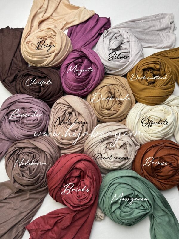 Bamboo jersey hijabs