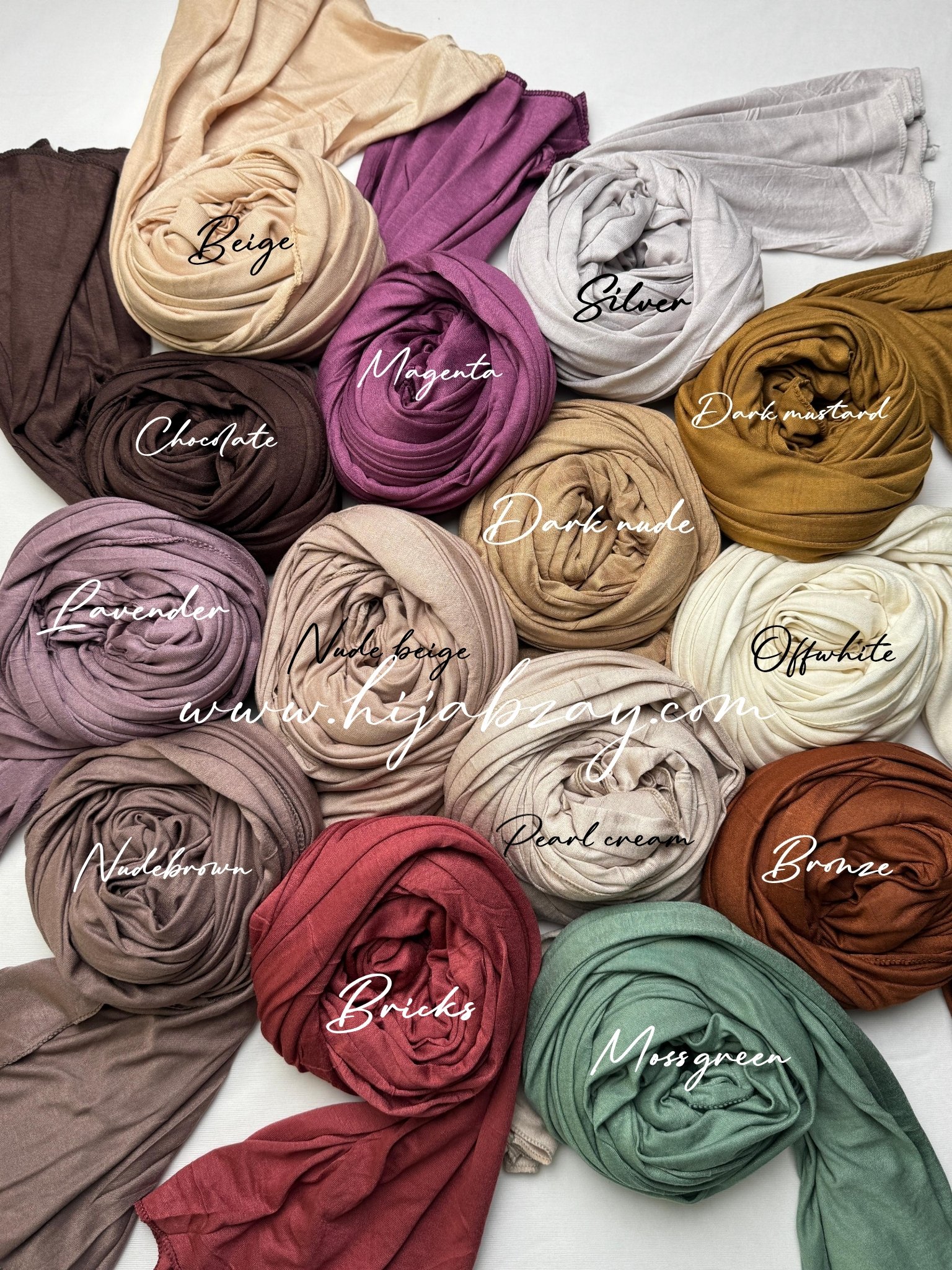 Bamboo jersey hijabs