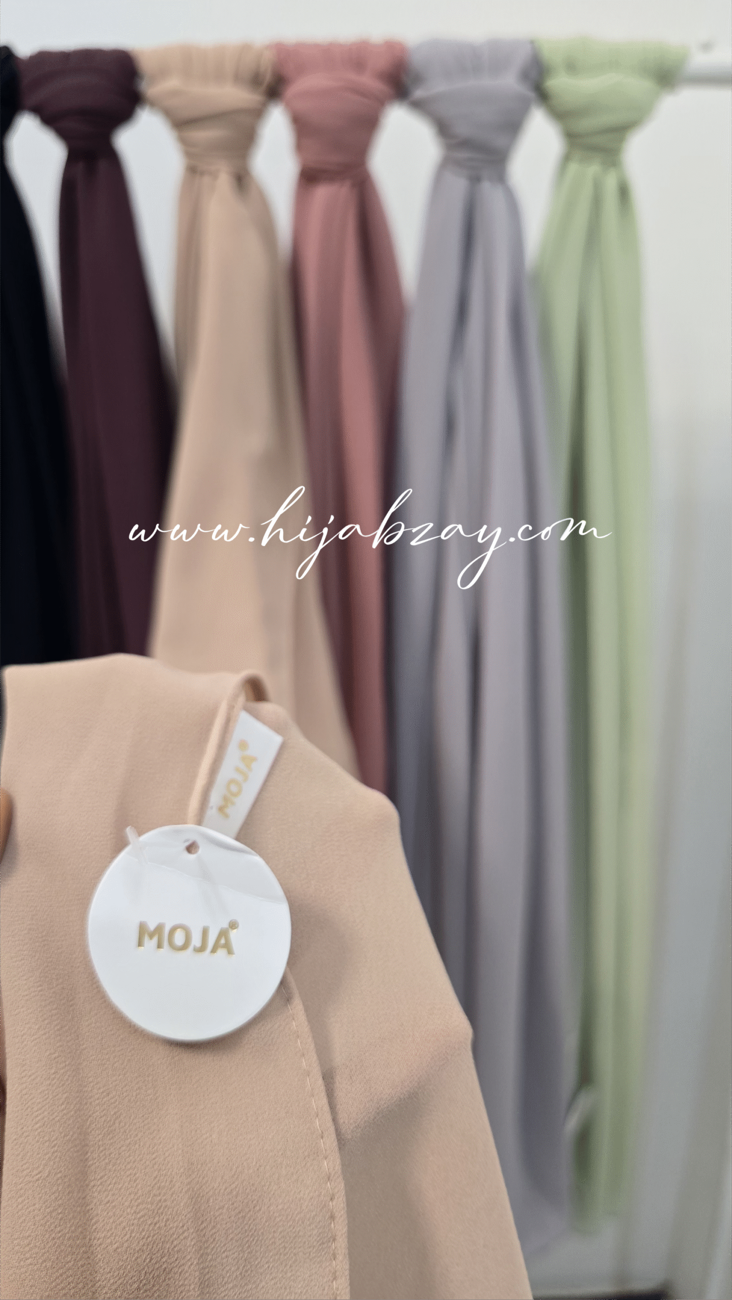 Moja Malaysian georgette hijabs